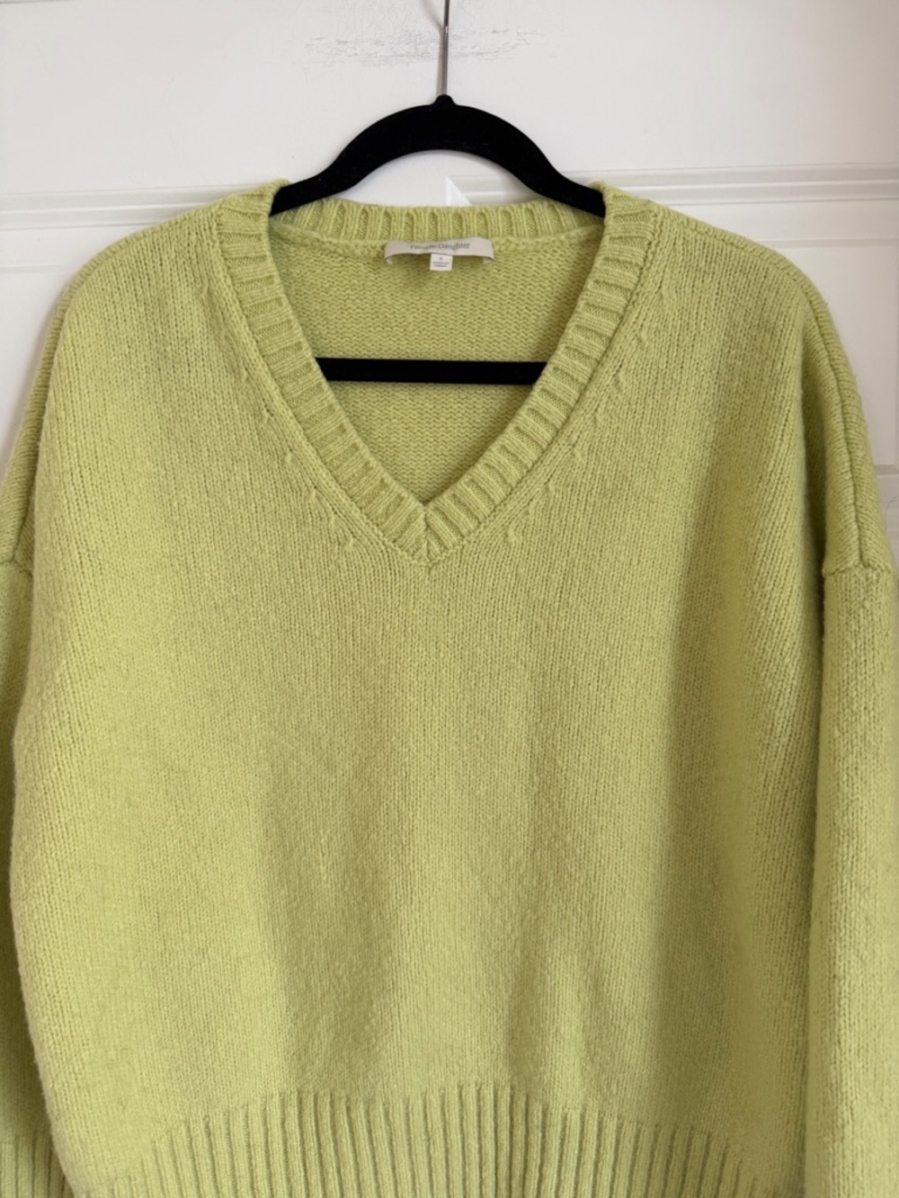 FAVORITE DAUGHTER The William Sweater in Citron Size Small - Picture 3 of 10
